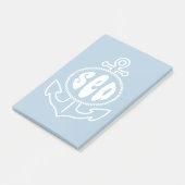 Anker und das Meer Post-it Klebezettel (angewinkelt)