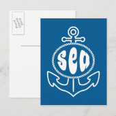 Anker und das Meer Postkarte (Vorne/Hinten)
