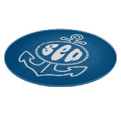 Anker und das Meer Schneidebrett (Ecke)