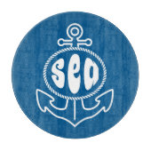 Anker und das Meer Schneidebrett (Vorderseite)