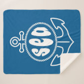 Anker und das Meer Sherpadecke (Vorderseite (Horizontal))