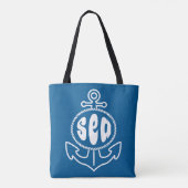 Anker und das Meer Tasche (Rückseite)