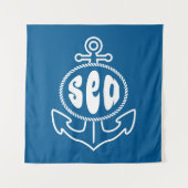 Anker und das Meer Wandteppich (Vorderseite (Horizontal))
