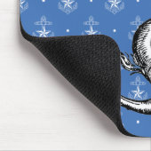 Anker und Delphin Mousepad (Ecke)