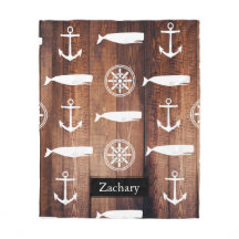 Anker und Helm Dunkle Holzplanen