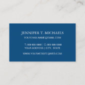 Anker-und Herz-Muster Visitenkarte (Rückseite)