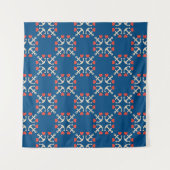 Anker-und Herz-Muster Wandteppich (Vorderseite (Horizontal))