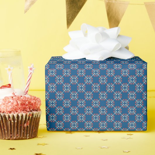 Anker- und Herzmuster Geschenkpapier (Geburtstagsparty)