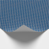Anker- und Herzmuster Geschenkpapier (Ecke)