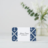 Anker und Krabben Visitenkarte (Stehend Vorderseite)