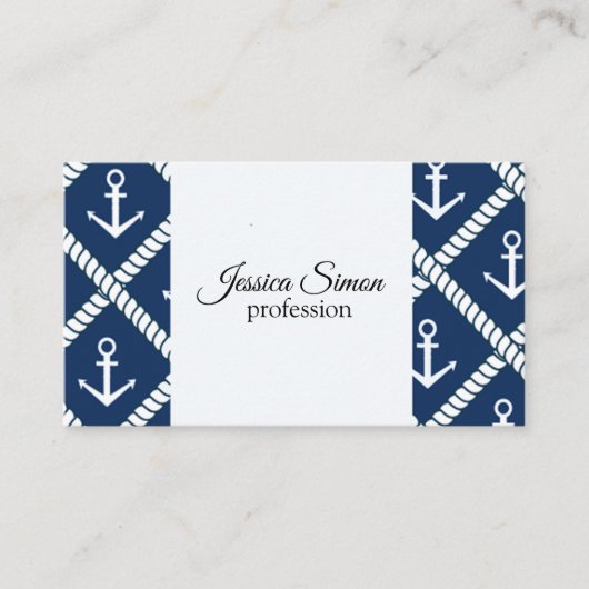 Anker und Krabben Visitenkarte (Vorderseite)