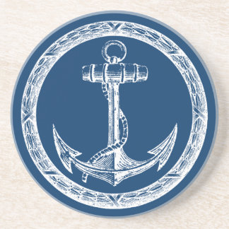 Anker und Kranz Sandstein Untersetzer