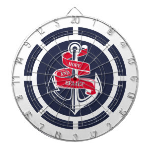 Anker und Lenkrad Dartscheibe