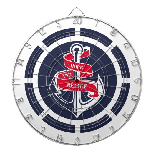 Anker und Lenkrad Dartscheibe (vorne)