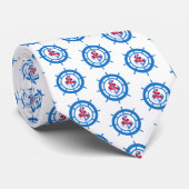 Anker und Lenkrad Krawatte (Gerollt)