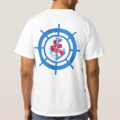 Anker und Lenkrad T-Shirt (Rückseite)