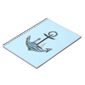 Anker und Leuchtturm (Version 1) Notizblock (Linke Seite)