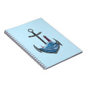 Anker und Leuchtturm (Version 3) Notizblock (Rechte Seite)