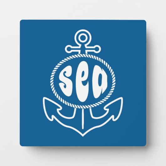 Anker und Meer Fotoplatte (Vorderseite)