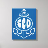 Anker und Meer Leinwanddruck (Vorderseite)