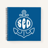 Anker und Meer Notizblock (Vorderseite)