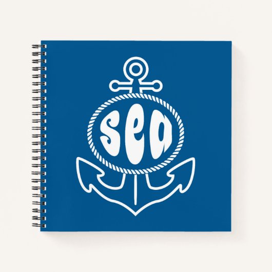 Anker und Meer Notizblock (Vorderseite)