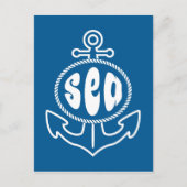 Anker und Meer Postkarte (Vorderseite)