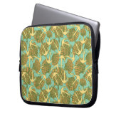 Anker und Muscheln im Vintagen Art-Muster Laptopschutzhülle (Vorderseite Links)