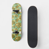 Anker und Muscheln im Vintagen Art-Muster Skateboard (Vorderseite)
