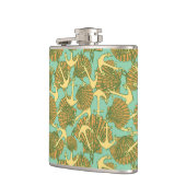 Anker und Muscheln im Vintagen Stil Flachmann (Links)