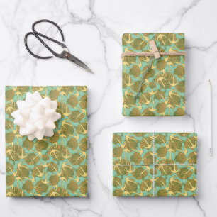 Anker und Muscheln im Vintagen Stil Geschenkpapier Set
