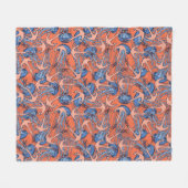 Anker und Quallen Fleecedecke (Vorderseite (Horizontal))