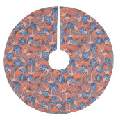 Anker und Quallen Polyester Weihnachtsbaumdecke (Vorderseite)