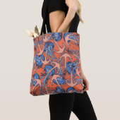 Anker- und Quallenmuster Tasche (Von Nahem)