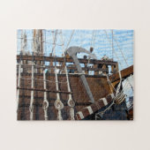 Anker und Riggings auf Holzschiffen Puzzle (Horizontal)