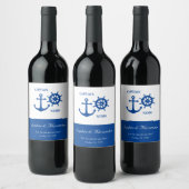 Anker und Rudder Weinetikett (Flaschen)