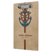 Anker und Ruder Klemmbrett (Links)