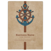 Anker und Ruder Klemmbrett (Rückseite)