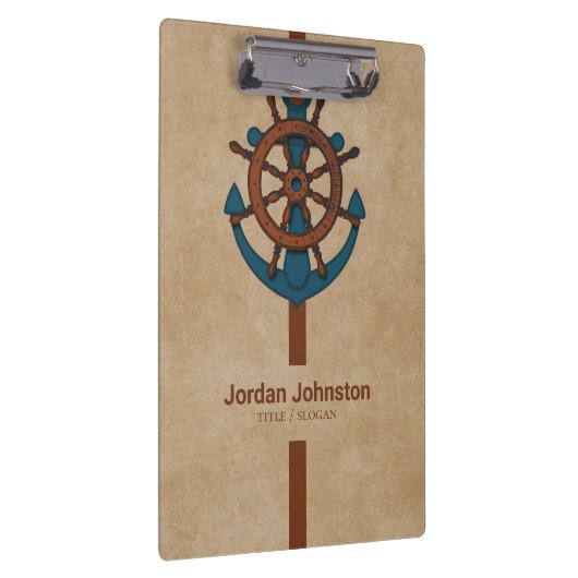 Anker und Ruder Klemmbrett (Rechts)