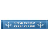 Anker und Seepferd Namensplakette (Vorderseite)