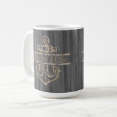 Anker und Seil verkünden Jesus Kaffeetasse (Vorderseite Links)