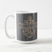 Anker und Seil verkünden Jesus Kaffeetasse (Links)