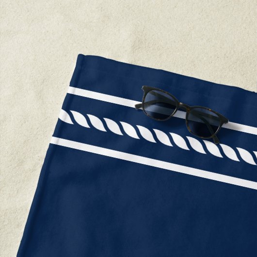 Anker- und Seilbootname Aufnahme Hafen Strandtuch (Beispiel)