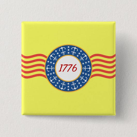 Anker und Sterne - Button (Vorderseite)