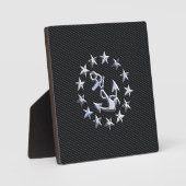 Anker und Sterne der Marine Fotoplatte (Vorderseite)