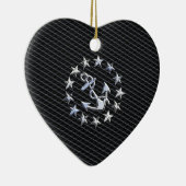 Anker und Sterne der Marine Keramikornament (Rechts)