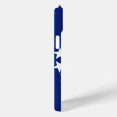 Anker und Sterne der Wasseryacht auf blauem Dekor Case-Mate iPhone Hülle (Rückseite / Rechts)