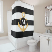 Anker und Streifen Duschvorhang (Beispiel)