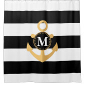 Anker und Streifen Duschvorhang (Vorderseite)
