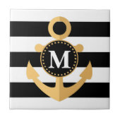 Anker und Streifen Fliese (Vorderseite)